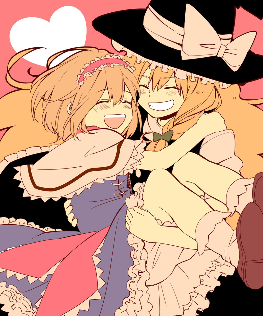 kirisame marisa and alice margatroid (touhou) drawn by yamada_(onigori105)
