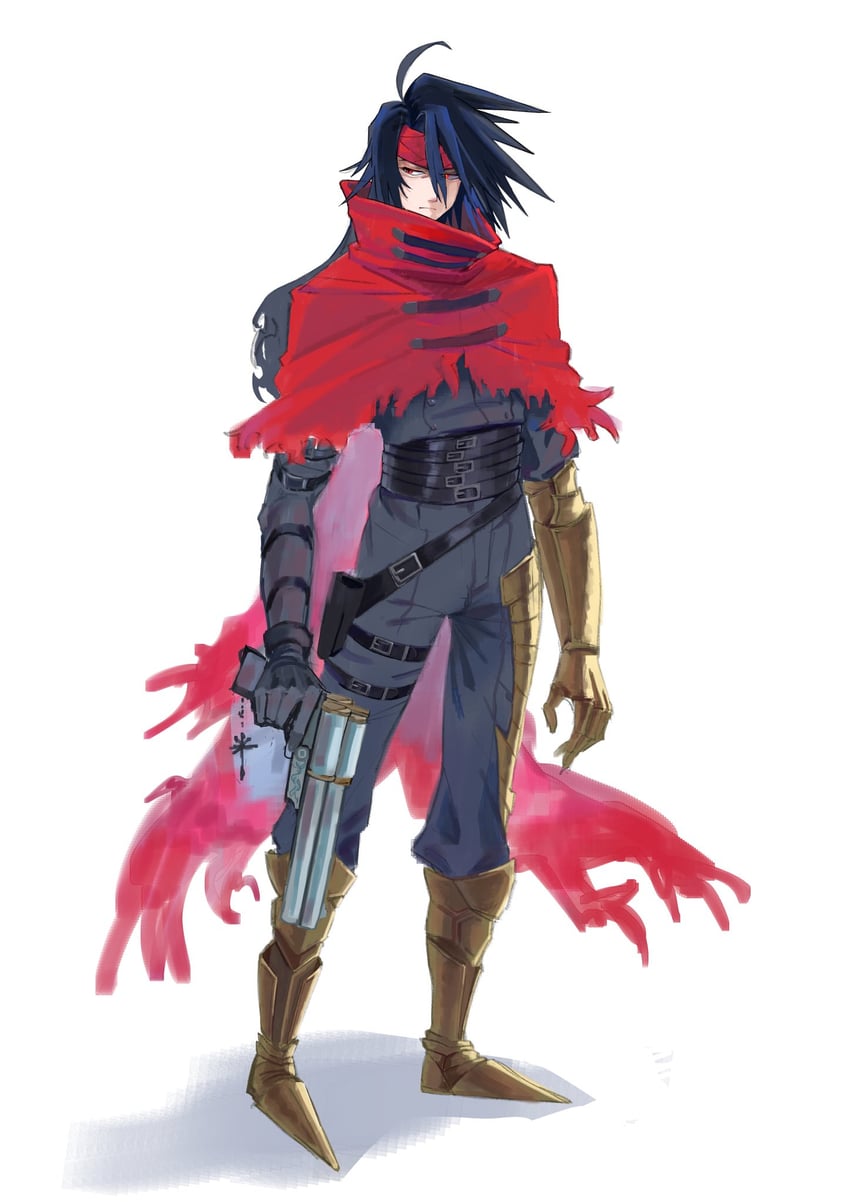 vincent valentine (final fantasy and 3 more) drawn by otaotacos0704