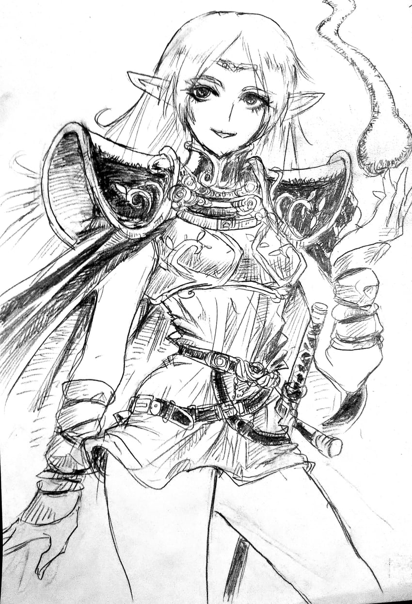 deedlit (record of lodoss war) drawn by blqueen