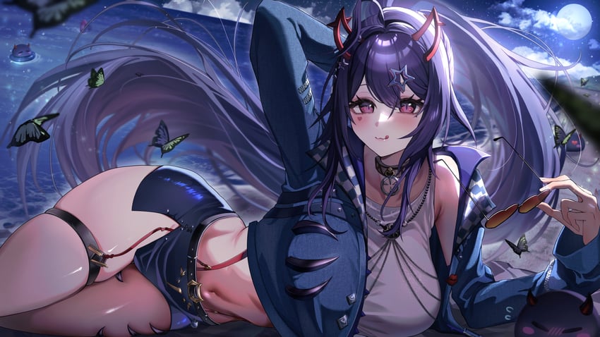 akuma nihmune and noomba (indie virtual youtuber) drawn by fushi_yohaku