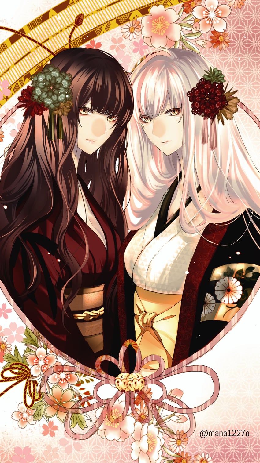haibara sakuya and kureha (fatal frame and 2 more) drawn by kamiyamana