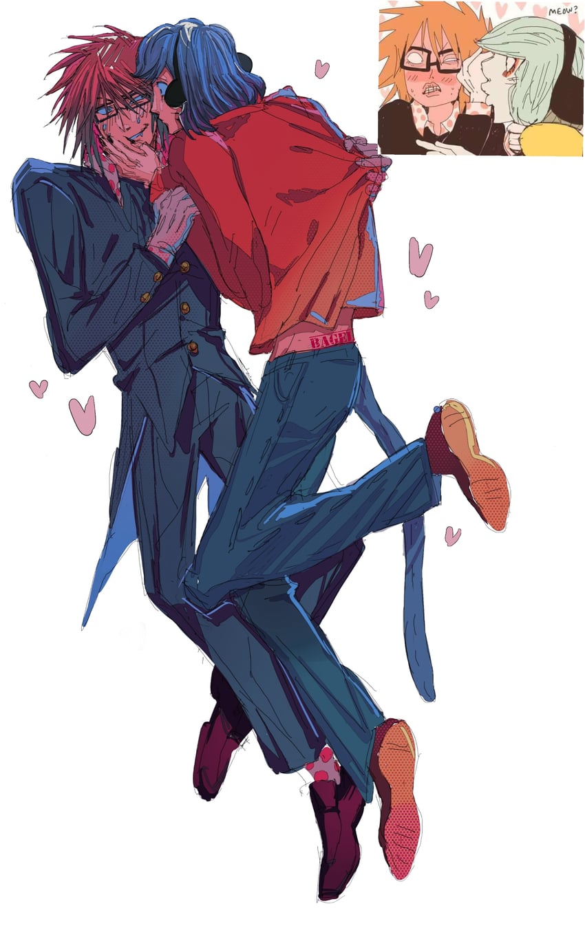 randal ivory and nyon (randal's friends) drawn by bagel_(xinjinjumin900341874831)