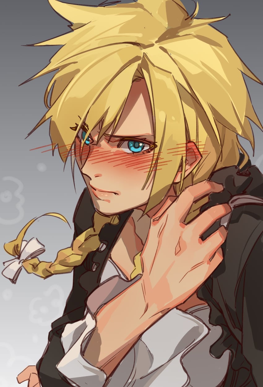 cloud strife (final fantasy and 2 more) drawn by crow0cc