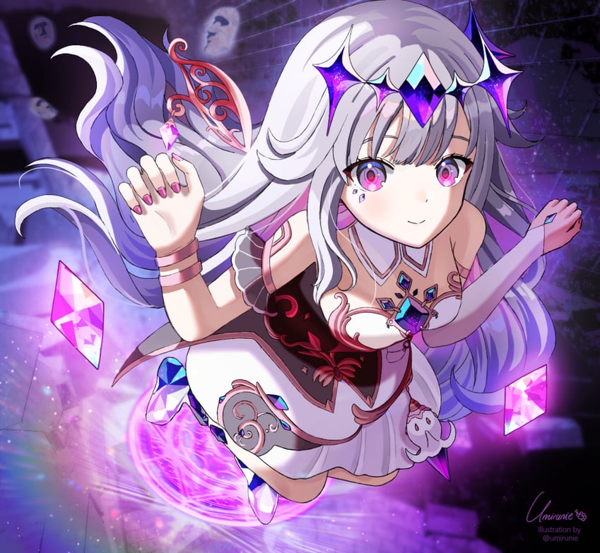 koseki bijou (hololive and 1 more) drawn by umirunie