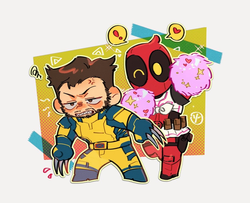 wolverine and deadpool (marvel and 3 more) drawn by miro_dp