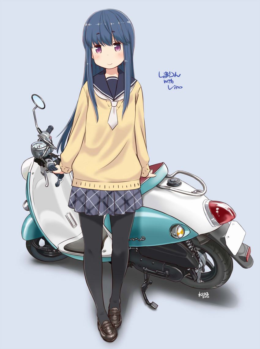 shima rin (yurucamp and 1 more) drawn by retsumaru