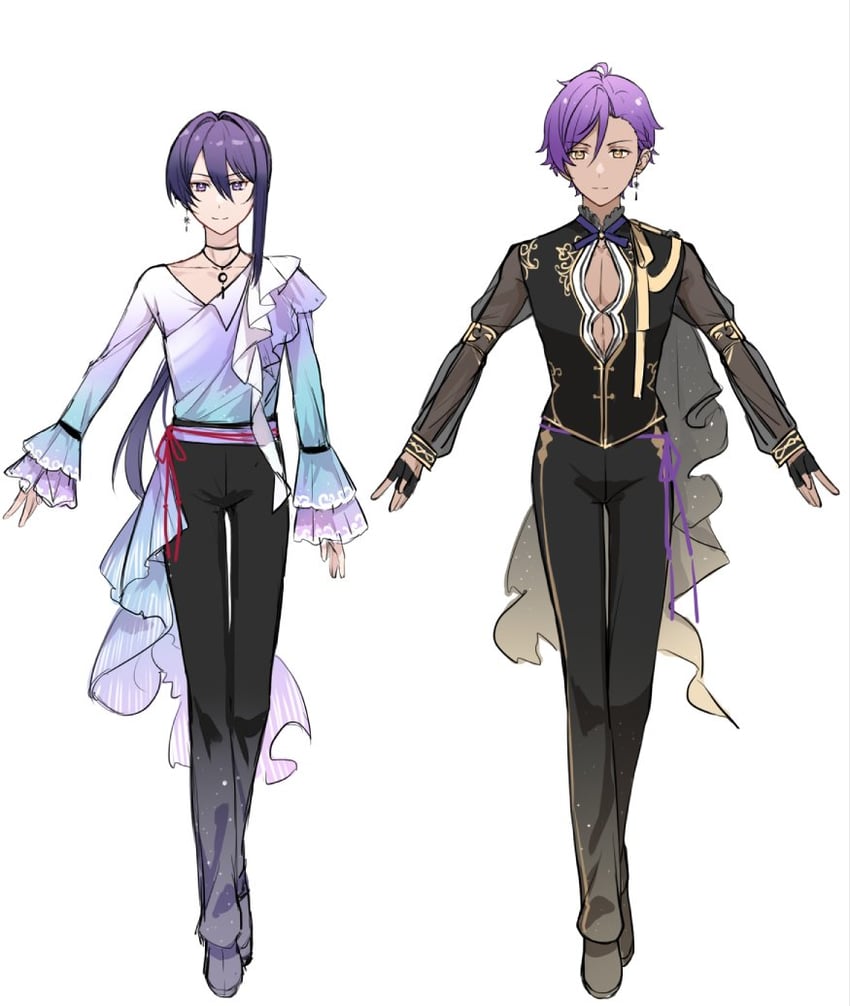 kanzaki souma and otogari adonis (ensemble stars!) drawn by nancy980216