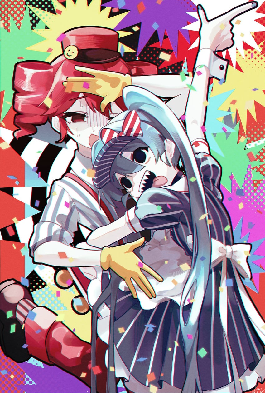 hatsune miku and kasane teto (vocaloid and 2 more) drawn by ktori