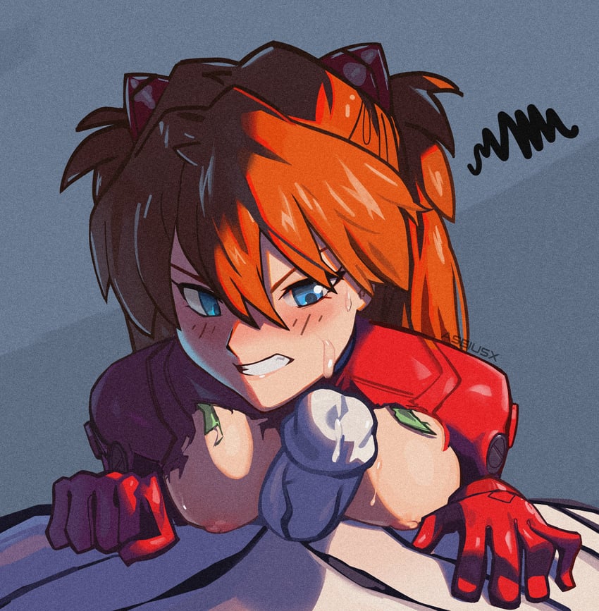 souryuu asuka langley and mass production eva (neon genesis evangelion and 1 more) drawn by aseiusx