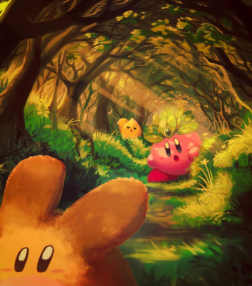 kirby, polof, chip, and leaf kirby (kirby) drawn by suyasuyabi