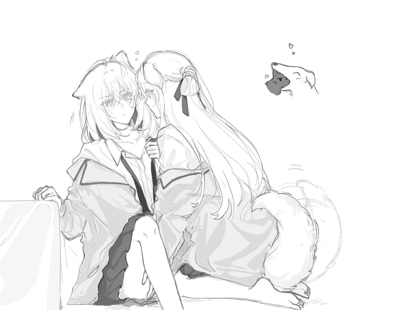 miyagi shiori and sendai hazuki (shuuniichido classmate wo kau hanashi) drawn by sora_owomiya
