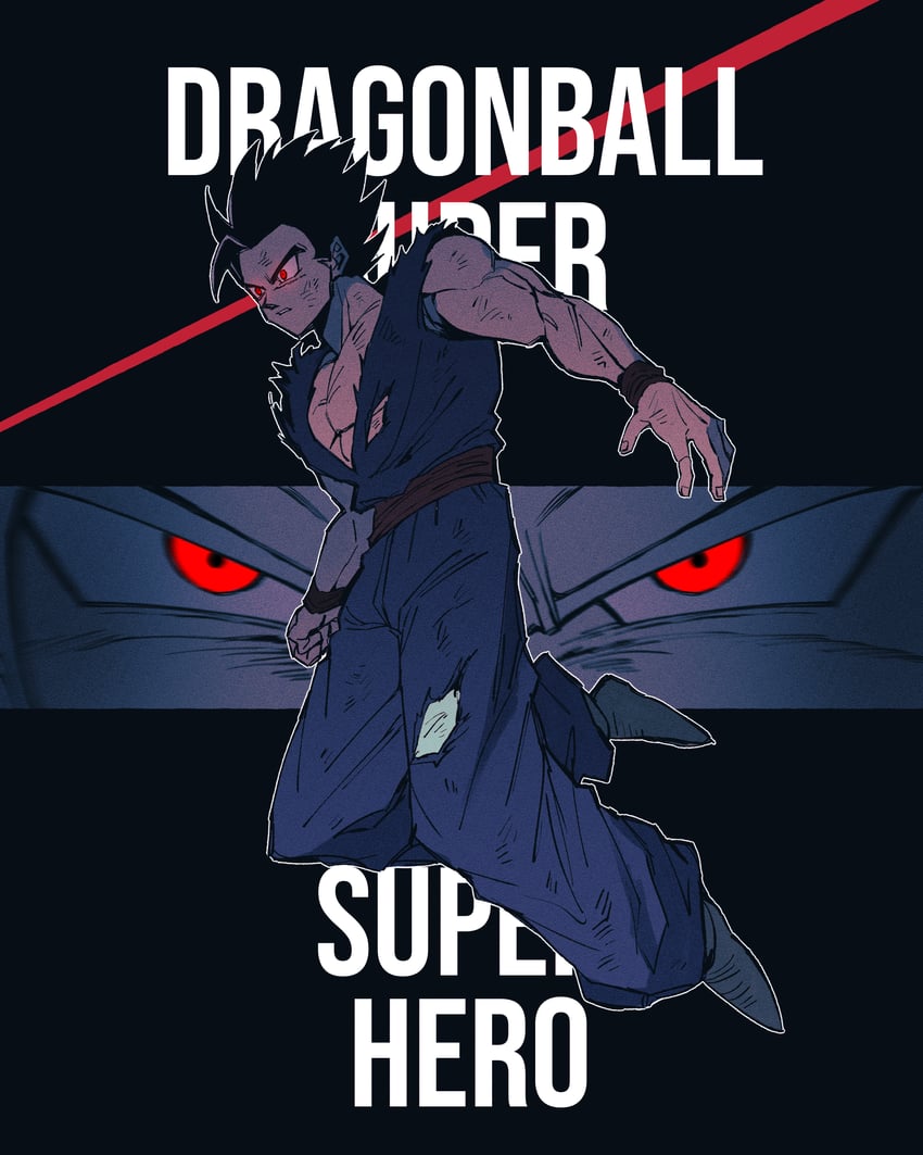 son gohan and gohan beast (dragon ball and 2 more) drawn by living_(nsiring)