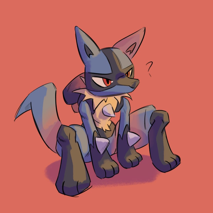 lucario (pokemon) drawn by advos