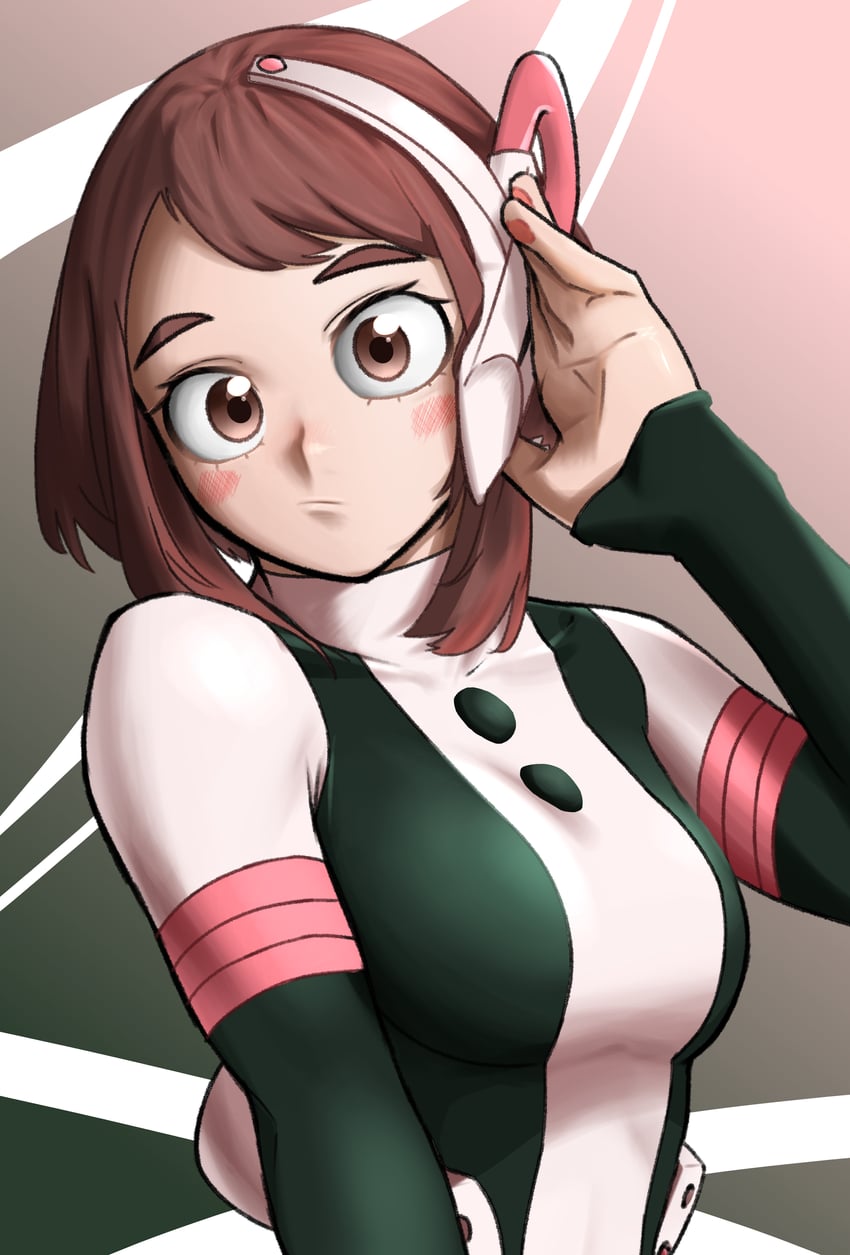 uraraka ochaco (boku no hero academia) drawn by piyo_(tzdn7222)