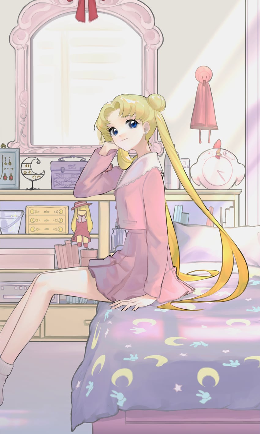 tsukino usagi (bishoujo senshi sailor moon) drawn by mallllma