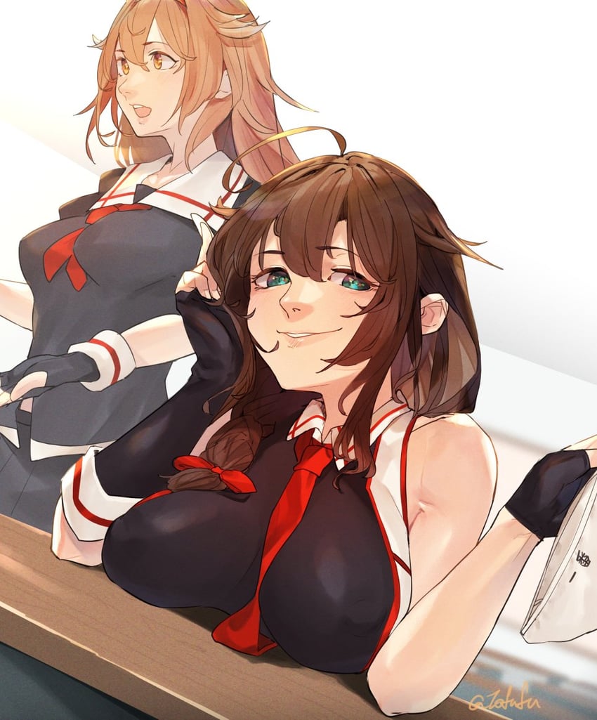 shigure, shiratsuyu, shigure kai san, and shiratsuyu kai ni (kantai collection) drawn by fuwafuwatoufu
