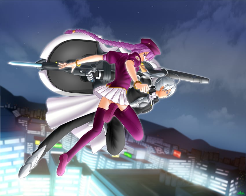 sion eltnam, sion eltnam atlasia, and riesbyfe stridberg (tsukihime and 1 more) drawn by shin_(shinobu40)
