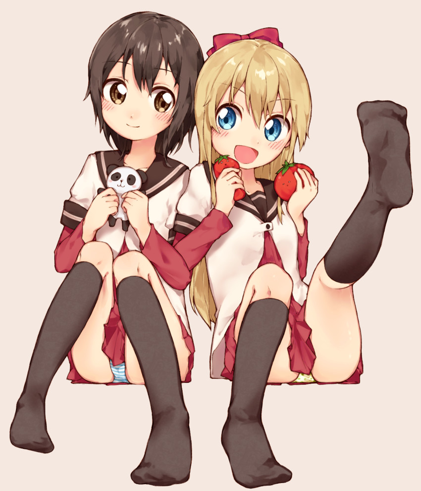 toshinou kyouko and funami yui (yuruyuri) drawn by minato_(haexxxmint)