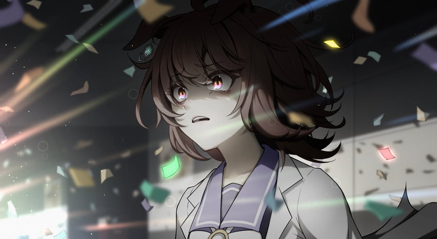 agnes tachyon (umamusume and 1 more) drawn by hiroto_xiangshaozhu