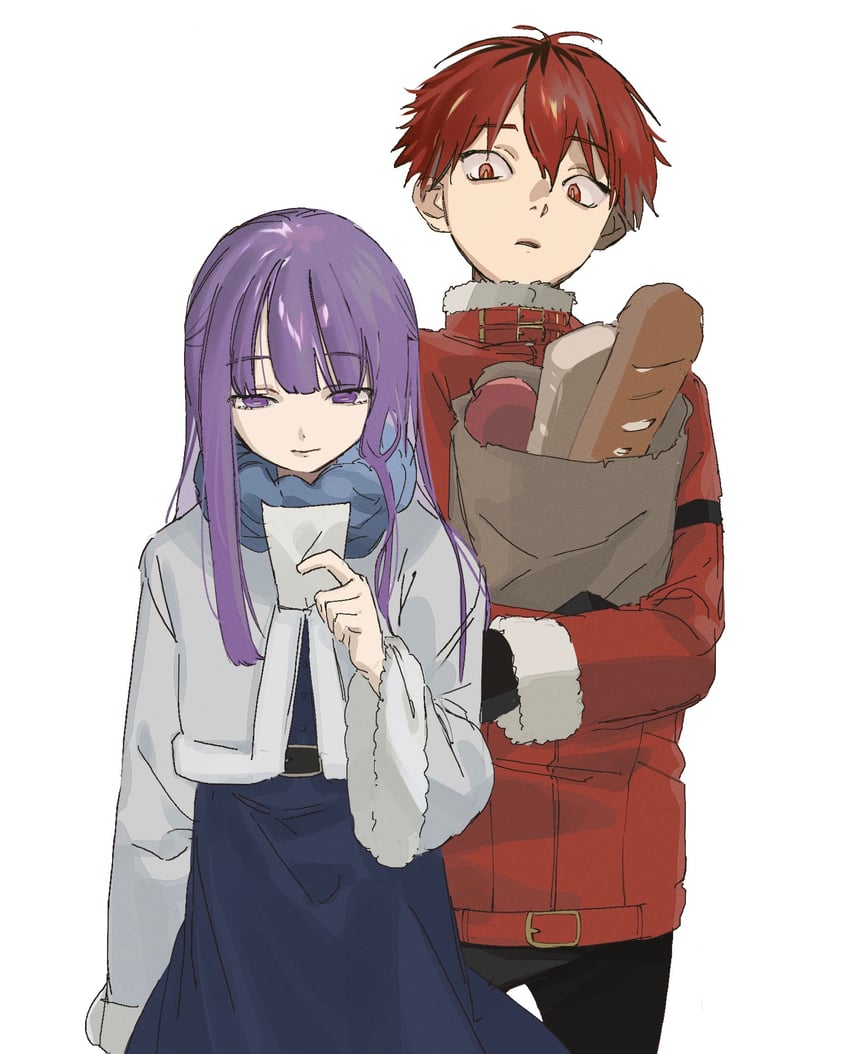 fern and stark (sousou no frieren) drawn by umashio_potechi-san