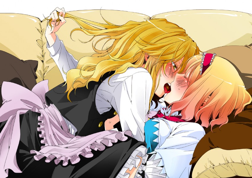 kirisame marisa and alice margatroid (touhou) drawn by youko_(santarose)