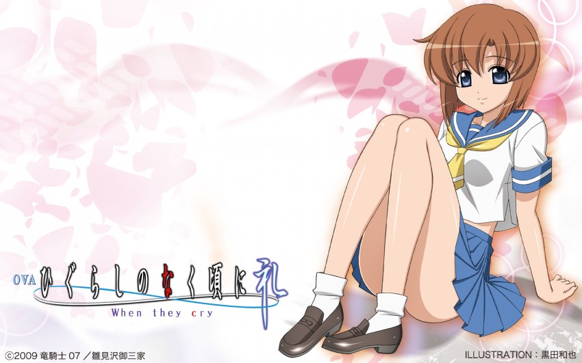 ryuuguu rena (higurashi no naku koro ni) drawn by kuroda_kazuya
