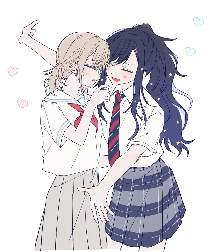 shiraishi an and azusawa kohane (project sekai) drawn by sshiptaku