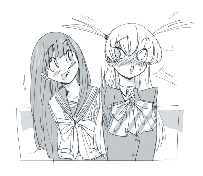 akebi komichi and kizaki erika (akebi-chan no serafuku) drawn by gutalalaman