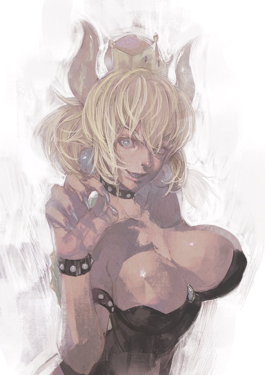 bowsette (mario and 1 more) drawn by kazama_raita