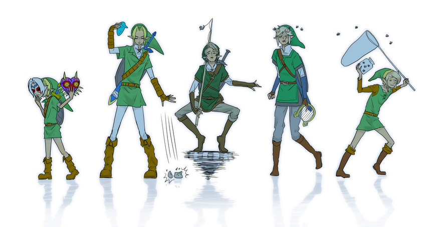 link, young link, and majora (the legend of zelda and 5 more) drawn by cottelee