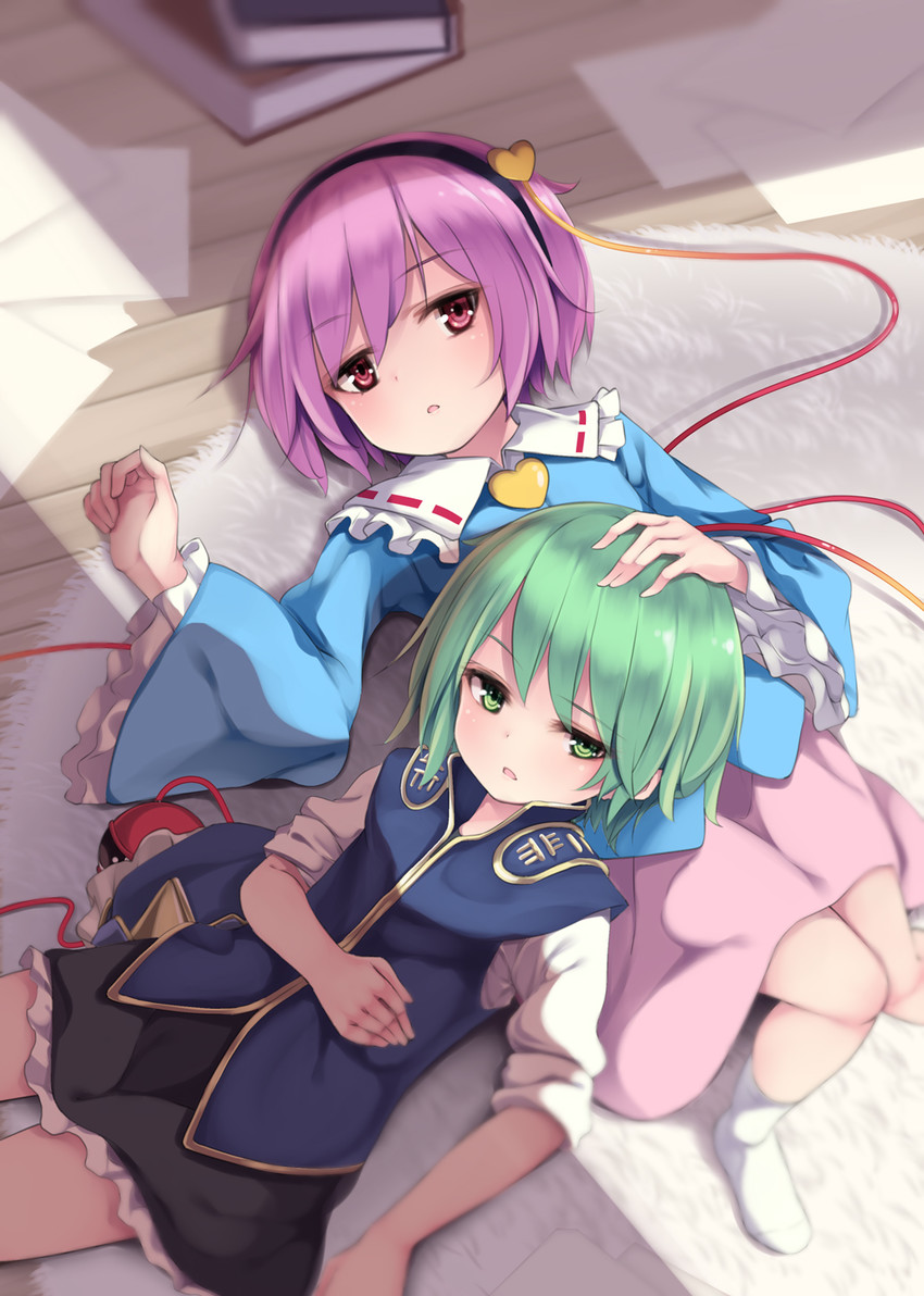 komeiji satori and shiki eiki (touhou) drawn by arai_togami