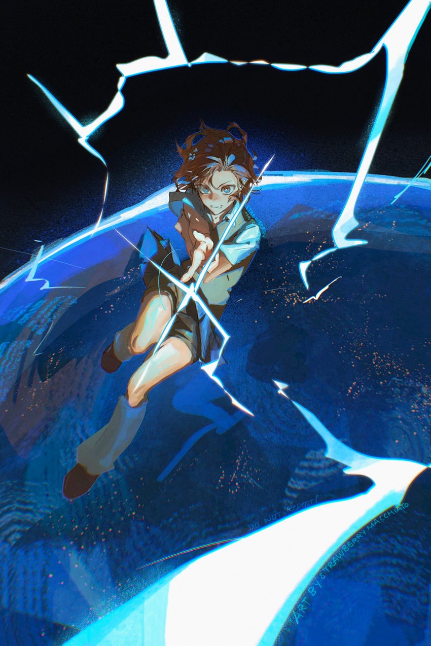 misaka mikoto (toaru majutsu no index and 1 more) drawn by sberrymacchiato
