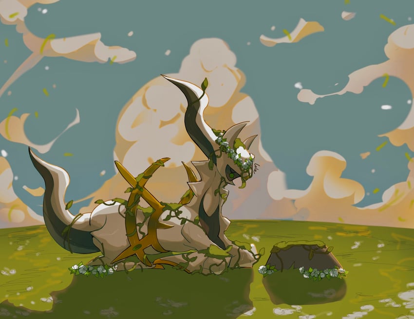 arceus (original and 1 more) drawn by lole_pokemon