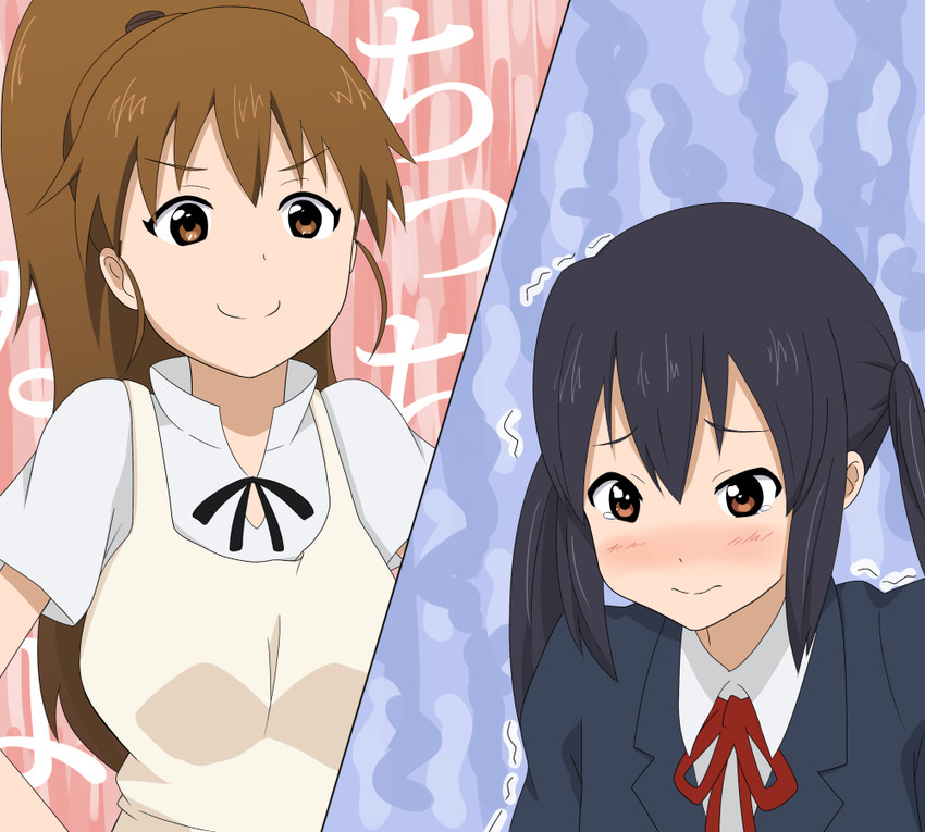 nakano azusa and taneshima popura (k-on! and 1 more) drawn by shizupu