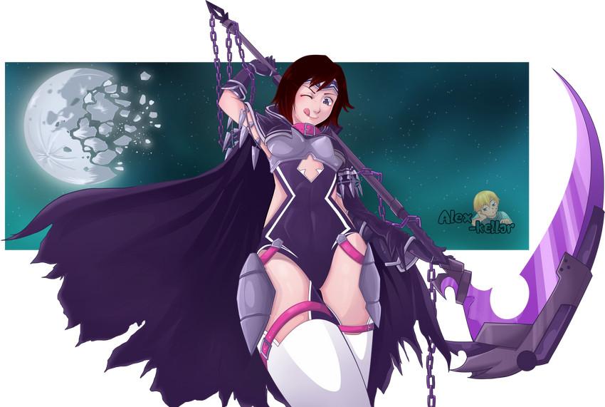 medusa and ruby rose (fate and 2 more) drawn by alex_kellar