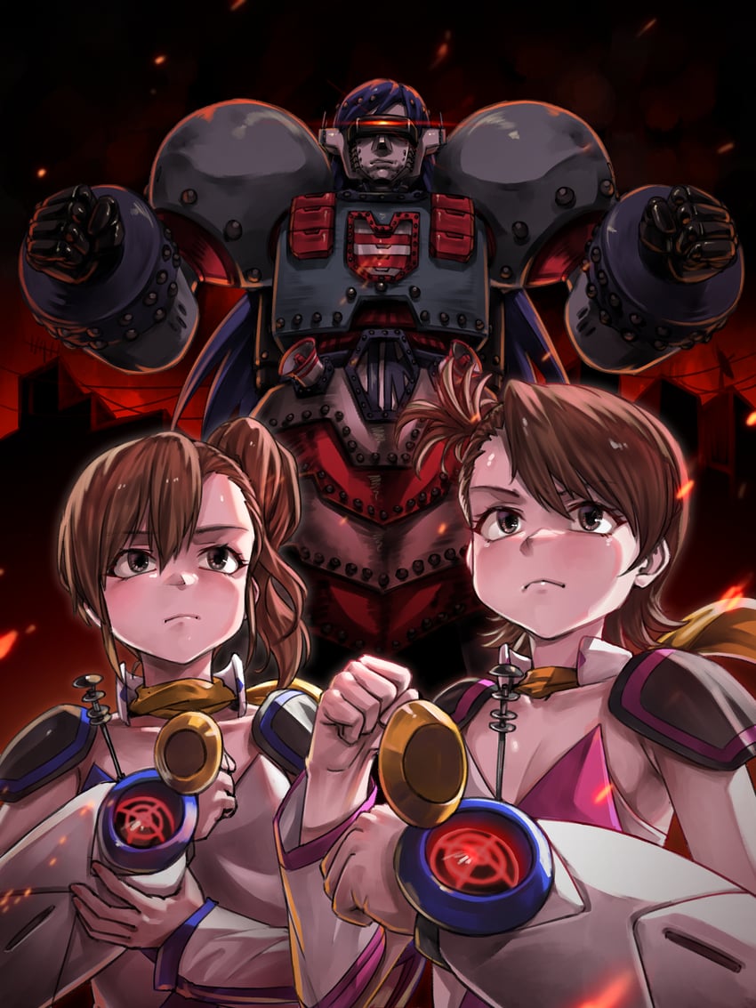 futami mami, futami ami, and kisaragi (idolmaster and 1 more) drawn by hold111