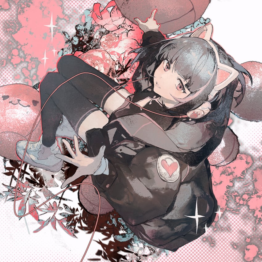 asakura neko and meowbot (cytus and 1 more) drawn by lobelia_(saclia)