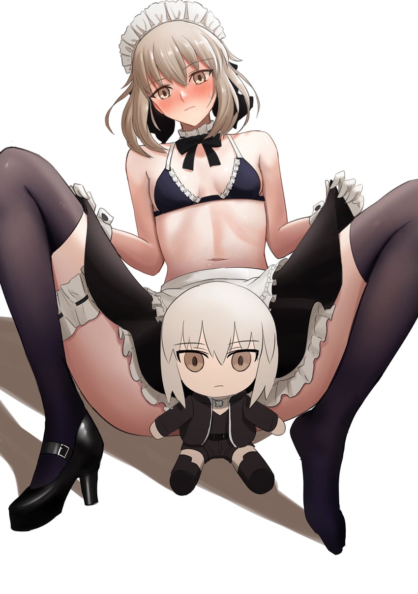 artoria pendragon and saber alter (fate and 1 more) drawn by longdq3008