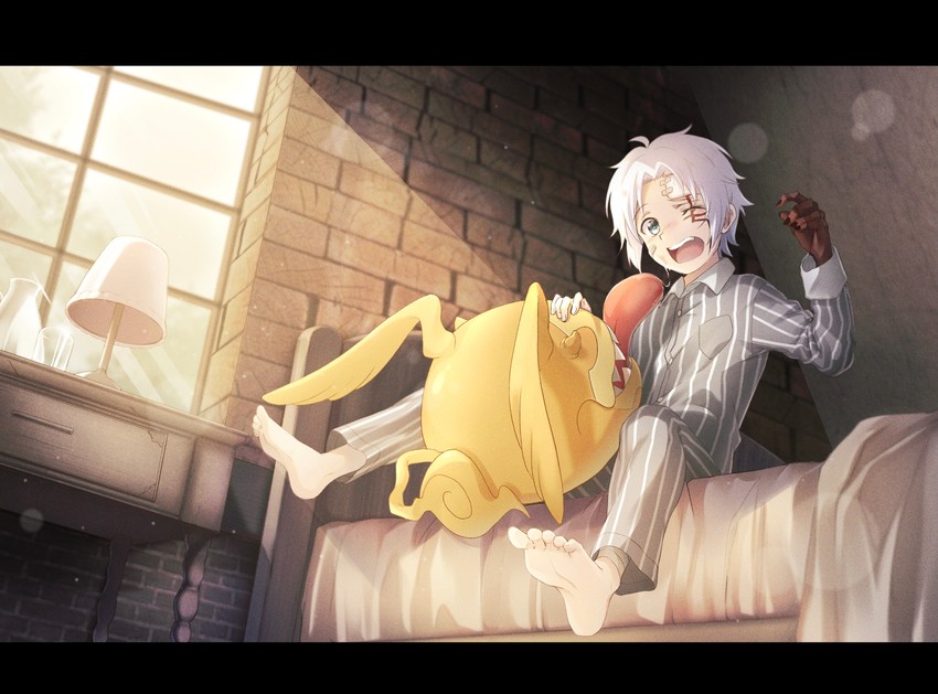 allen walker and timcanpy (d.gray-man) drawn by fukuzawa_yukichi_(egoist867)