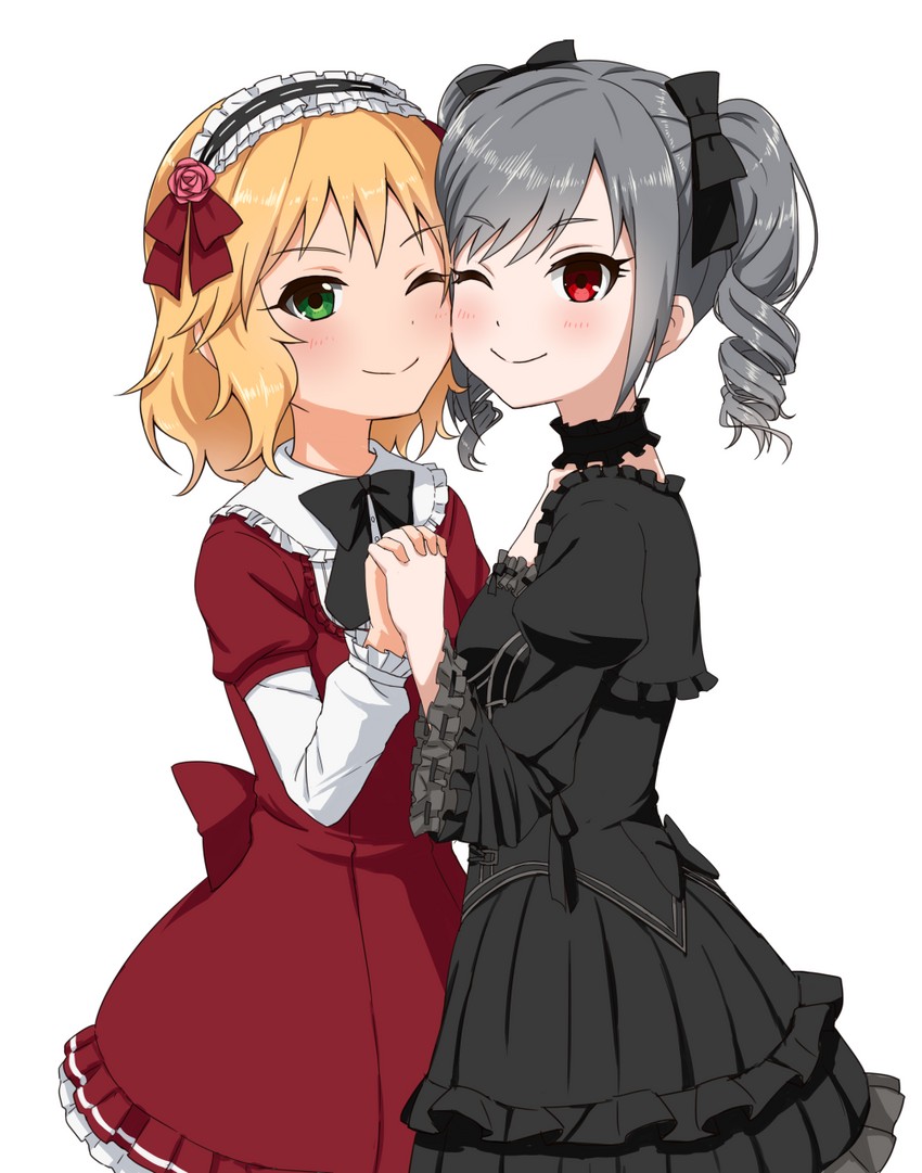 kanzaki ranko and sakurai momoka (idolmaster and 1 more) drawn by udan