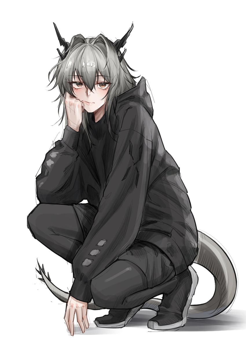 talulah (arknights) drawn by knight_fault