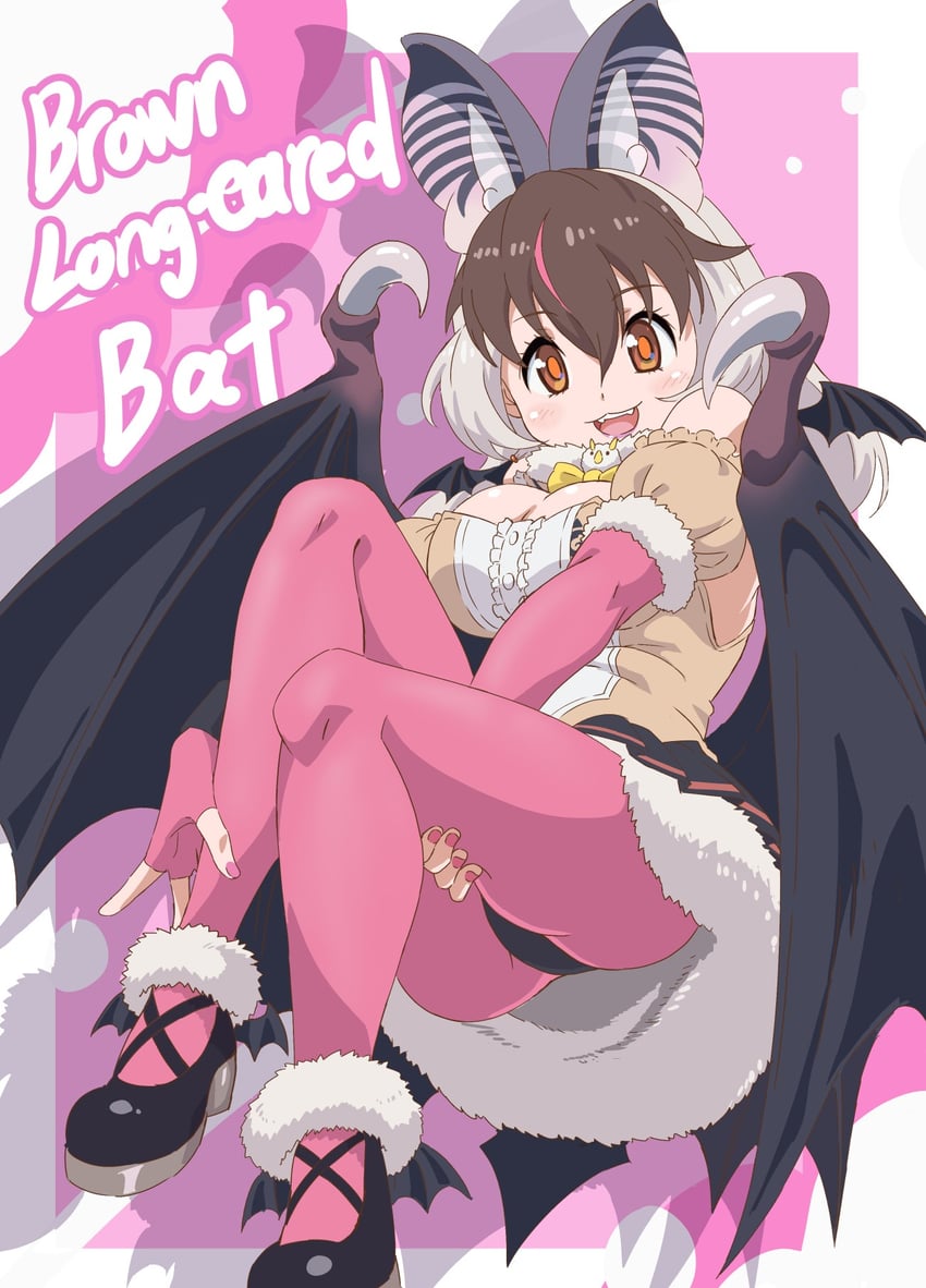 brown long-eared bat (kemono friends and 1 more) drawn by yamaguchi_yoshimi