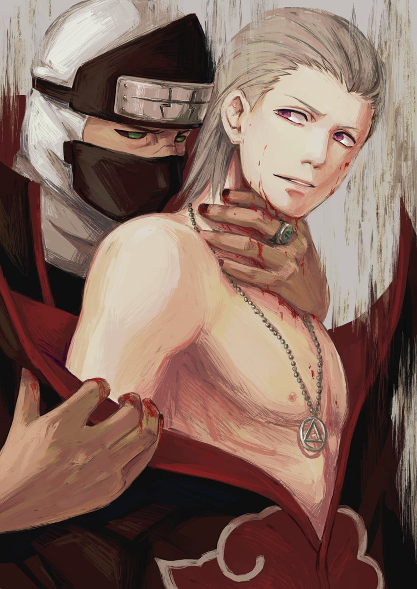 hidan and kakuzu (naruto and 1 more) drawn by yi_(199702090505)
