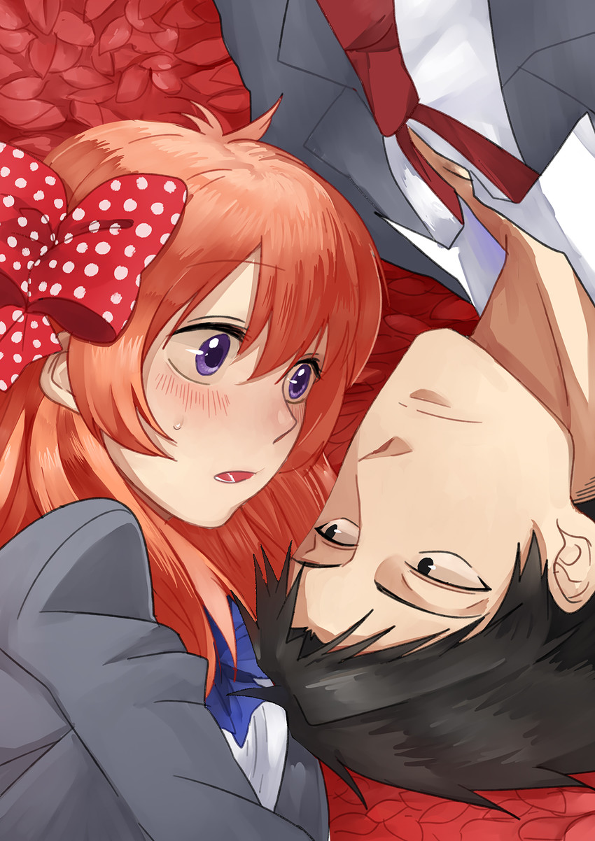 sakura chiyo and nozaki umetarou (gekkan shoujo nozaki-kun) drawn by sesame307