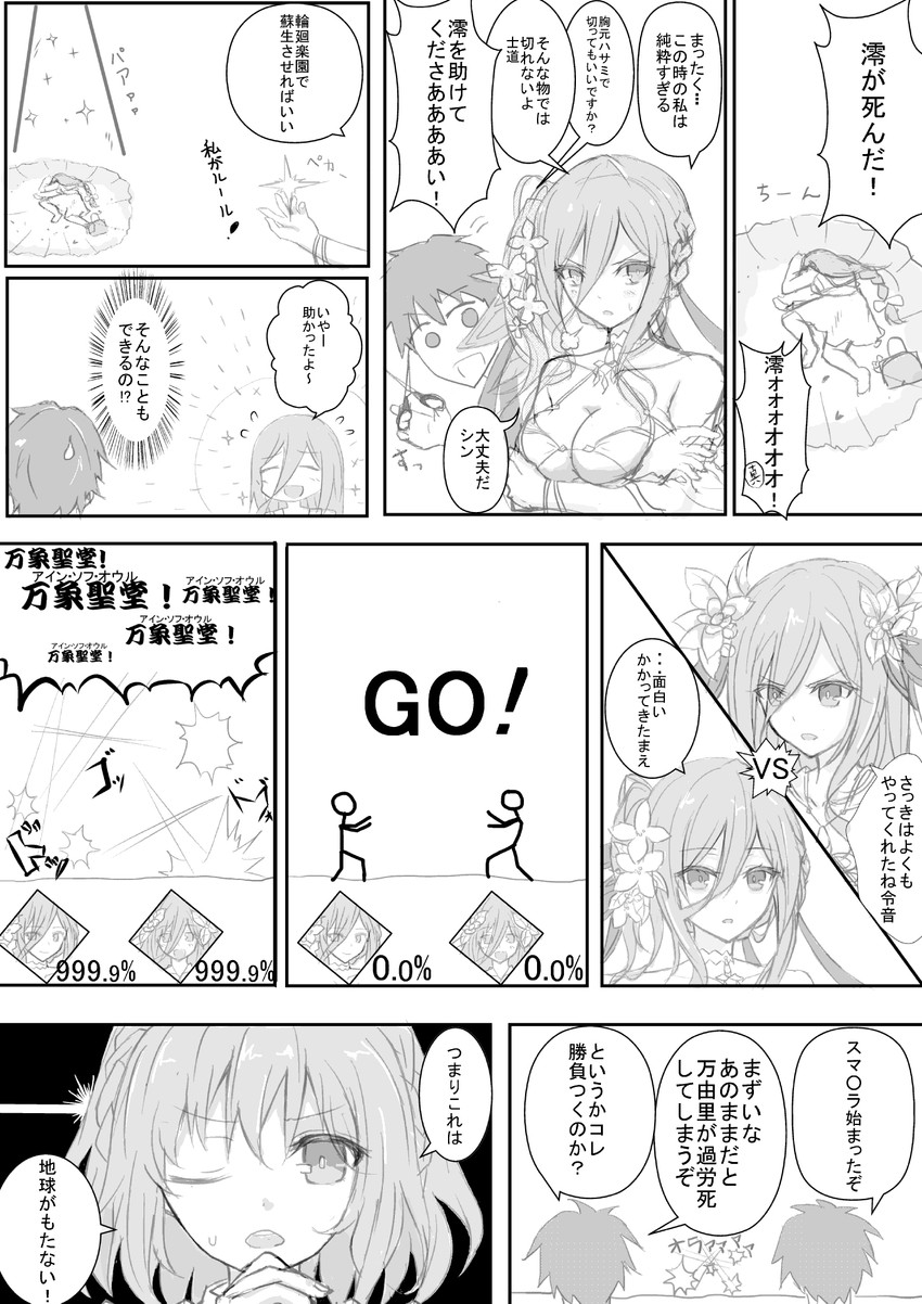 itsuka shido, takamiya mio, sonogami rinne, murasame reine, and takamiya shinji (super smash bros. and 2 more) drawn by whitel_(zou_tukasaki)