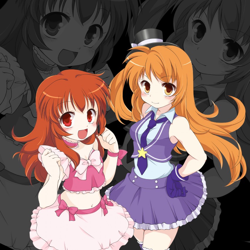 harune aira and amamiya rizumu (pretty series and 2 more) drawn by kotomi_(happy_colors)