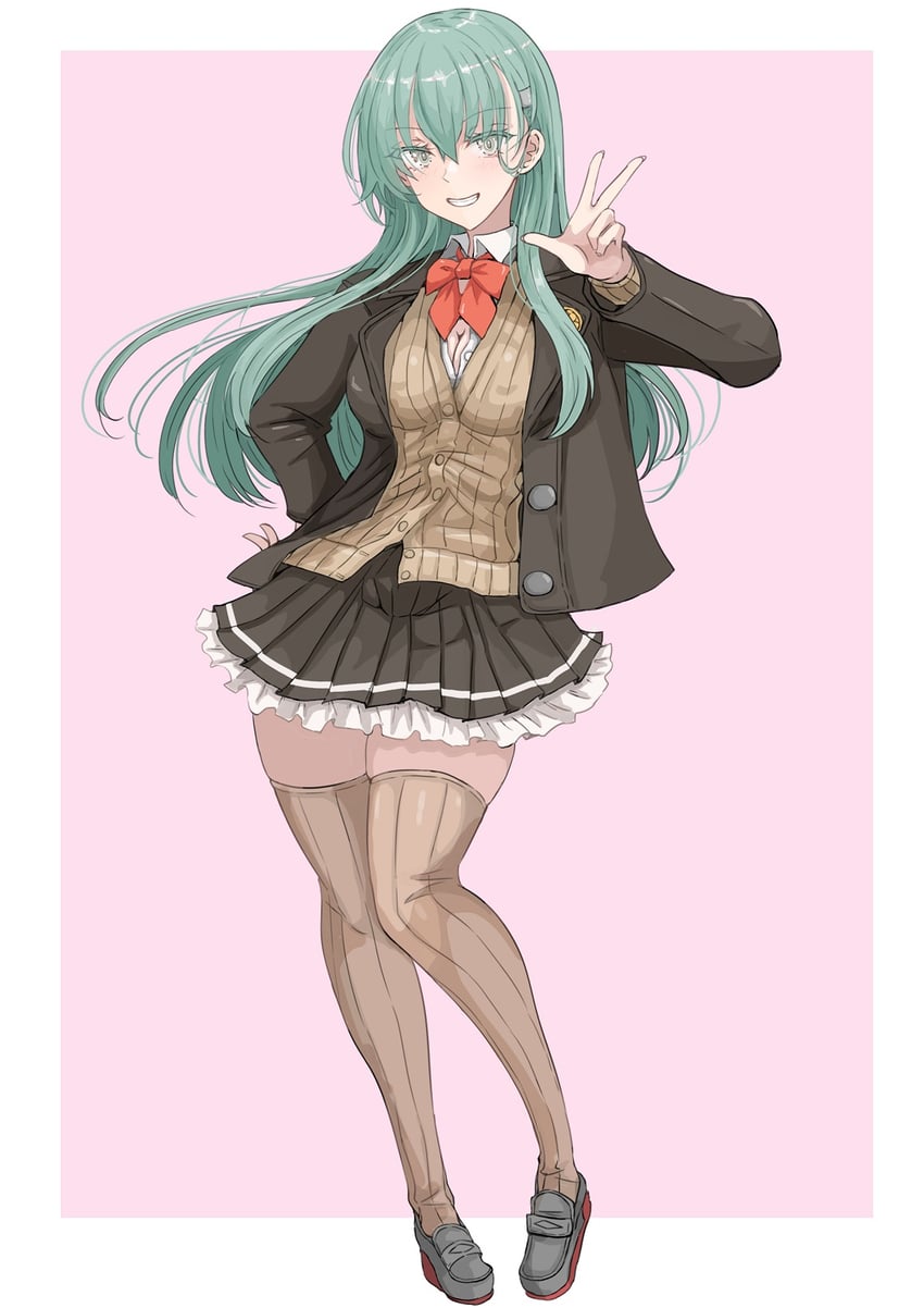 suzuya and suzuya kai ni (kantai collection) drawn by ken_(shutenndouji1)