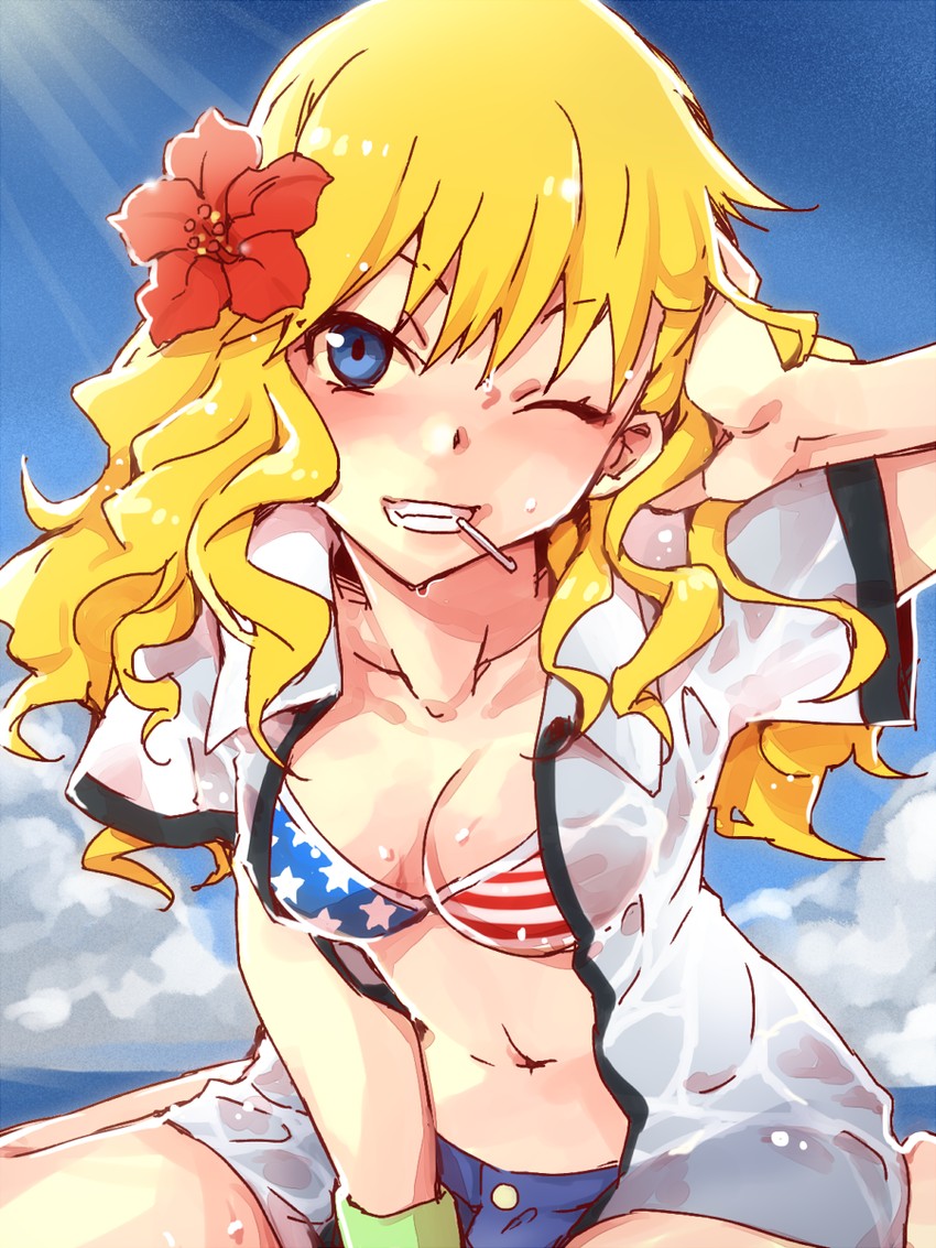 ohtsuki yui (idolmaster and 1 more) drawn by arumaji_(kiss_kill_lila)