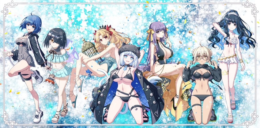 artoria pendragon, bb, ereshkigal, ciel, tenochtitlan, and 6 more (fate and 1 more) drawn by sakura_tsubame