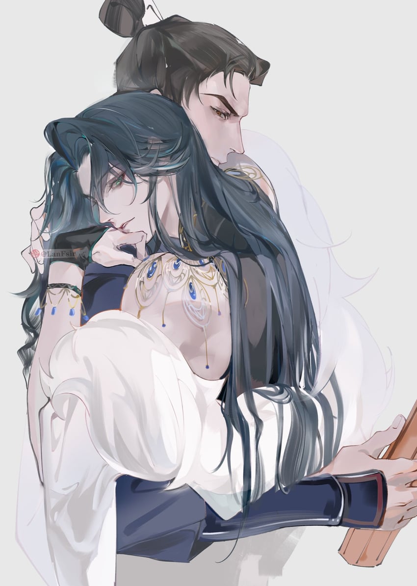 wen chou and yan liang (code: kite) drawn by lanfsir_(artist)